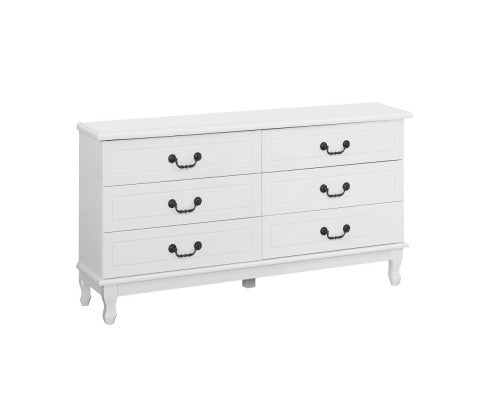 Chest of Drawers Dresser Table Lowboy Storage Cabinet White Bedroom