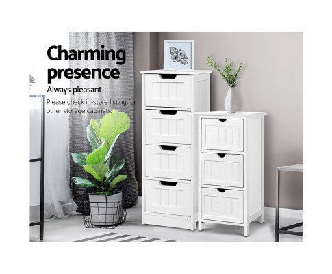 Storage Cabinet Chest of Drawers Dresser Bedside Table Bathroom Stand