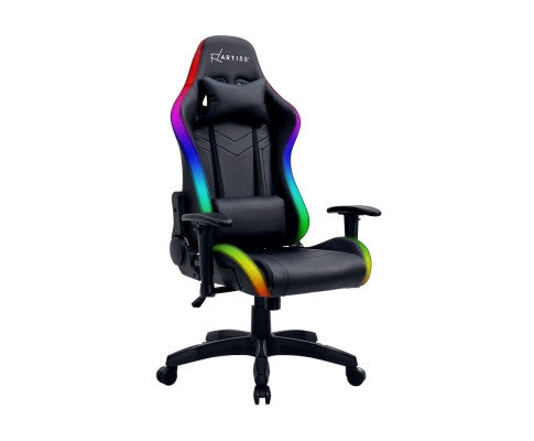 Gaming Office Chair RGB LED Lights Computer Desk Chair Home Work Chairs