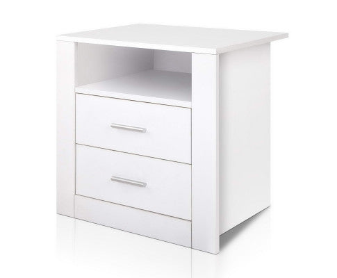 Bedside Tables Drawers Storage Cabinet Drawers Side Table White