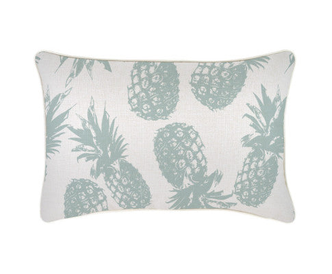 Cushion Cover-With Piping-Pineapples Seafoam-35cm x 50cm