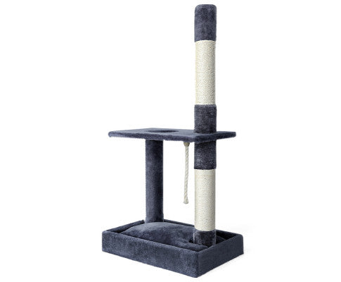 i.Pet Cat Tree Scratching Post Scratcher Tower Condo House Grey 102cm