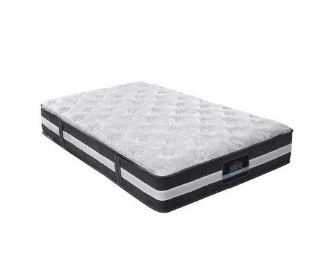 King Single Mattress Bed Size 7 Zone Pocket Spring Medium Firm Foam 30cm