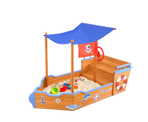 Boat Sand Pit With Canopy