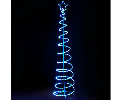 2.4M LED Christmas Tree Motif Lights Outdoor Colourful 8 Modes