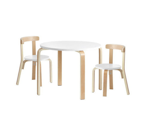 Kids Table Chair Set 3PC Desk Activity Study Play Children Modern