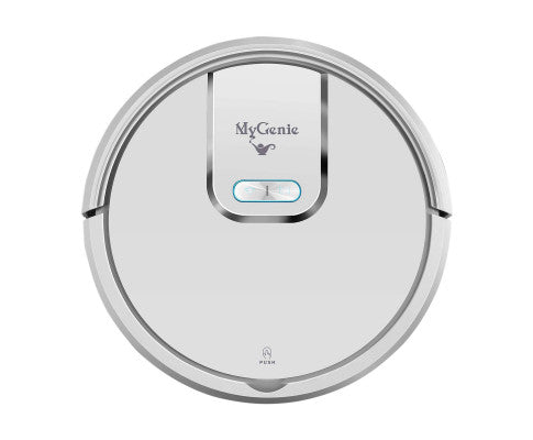 WI-FI GMAX Robotic Vacuum Cleaner Mop App Control Dry & Wet Auto Robot - White