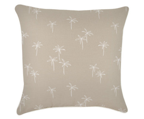 Cushion Cover-With Piping-Palm Cove Beige-60cm x 60cm