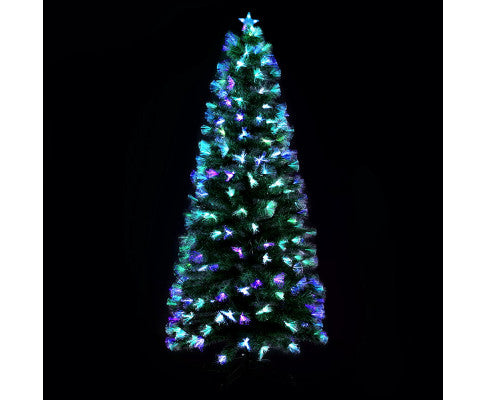 Christmas Tree 1.8M 6FT LED Xmas Multi Colour Lights Optic Fibre