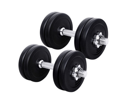 15KG Dumbbells Dumbbell Set Weight Training Plates Home Gym Fitness Exercise