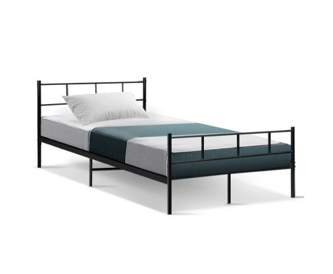 Metal Bed Frame King Single Size Platform Foundation Mattress Base