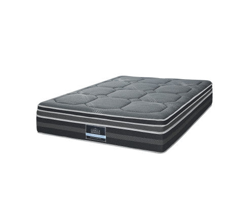 35CM KING Mattress Bed 7 Zone Dual Euro Top Pocket Spring Medium Firm