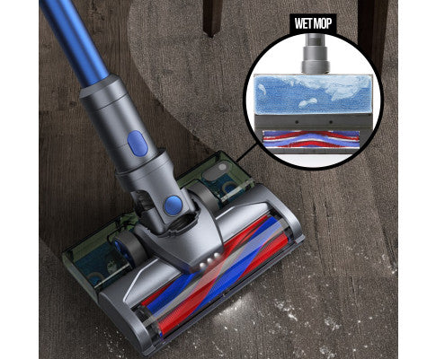 H20 PRO Wet Mop 2-IN-1 Cordless Stick Vacuum Cleaner Handheld Recharge - Blue