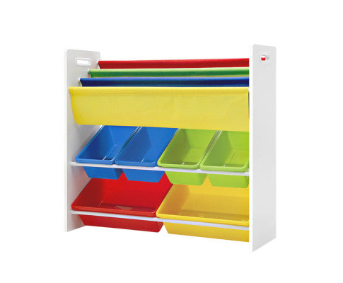 Kids Bookcase Childrens Bookshelf Toy Storage Organizer Display Rack Book