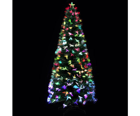 Christmas Tree 1.8M 6FT LED Xmas Multi Colour Lights Optic Fibre