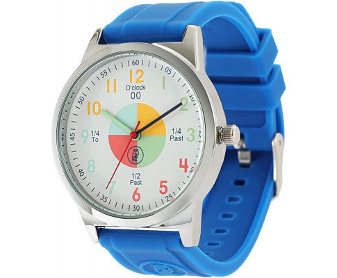 Analog Watches for Kids Telling Time Teaching Tool (Great for Boys and Girls Ages 5-15) - Blue