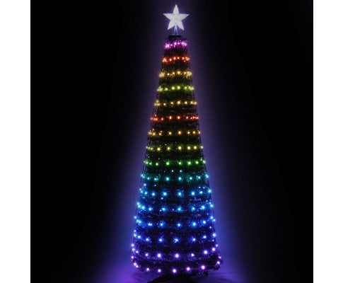 Christmas Tree 1.8M 298 LED Xmas Multi Colour Lights Optic Fibre