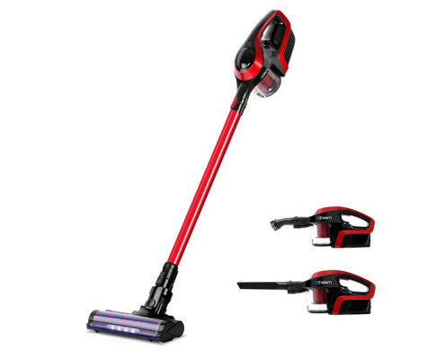 Cordless 150W Handstick Vacuum Cleaner - Red and Black