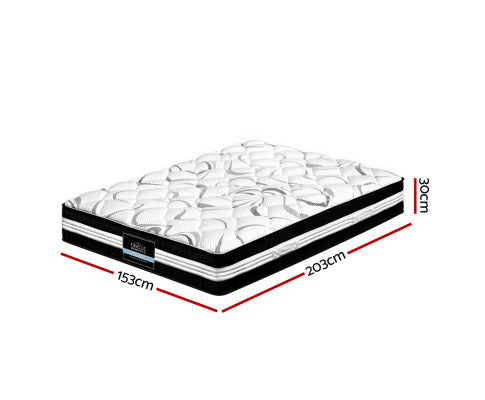 Euro Top Pocket Spring Mattress 30cm Thick Queen