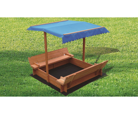 Kids Wooden Toy Sandpit with Canopy