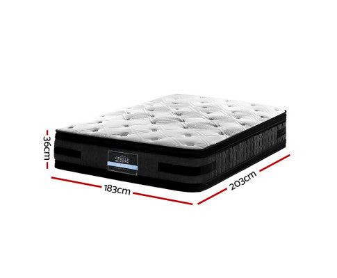 Euro Top Cool Gel Pocket Spring Mattress 36cm Thick King