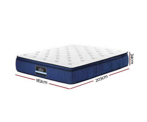 Euro Top Cool Gel Pocket Spring Mattress 34cm Thick King