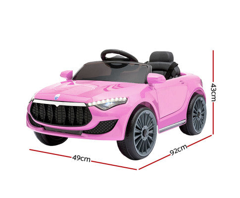 Kids Ride On Car Battery Electric Toy Remote Control Pink Cars Dual Motor