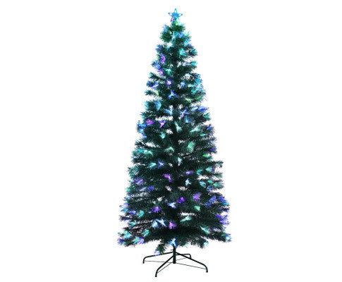 Christmas Tree 1.8M 6FT LED Xmas Multi Colour Lights Optic Fibre