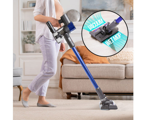 H20 PRO Wet Mop 2-IN-1 Cordless Stick Vacuum Cleaner Handheld Recharge - Blue