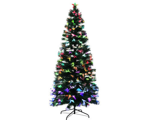 Christmas Tree 1.8M 6FT LED Xmas Multi Colour Lights Optic Fibre