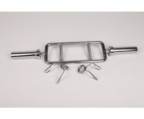 Tricep Bar Barbell Heavy Duty with Spring Collars