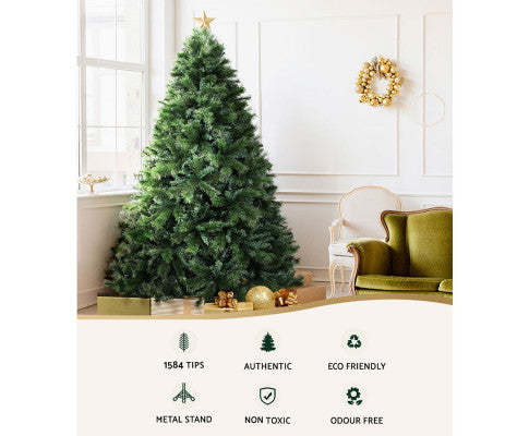 Christmas Tree 2.1M Xmas Trees Decorations Pine-Needle 1584 Tips