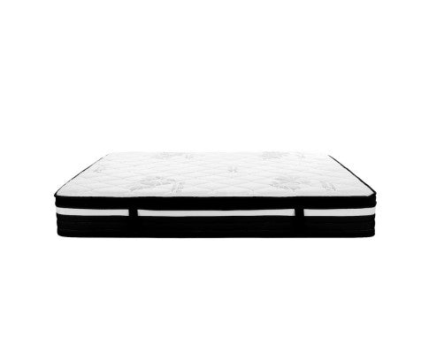 King Bed Mattress Size Extra Firm 7 Zone Pocket Spring Foam 28cm