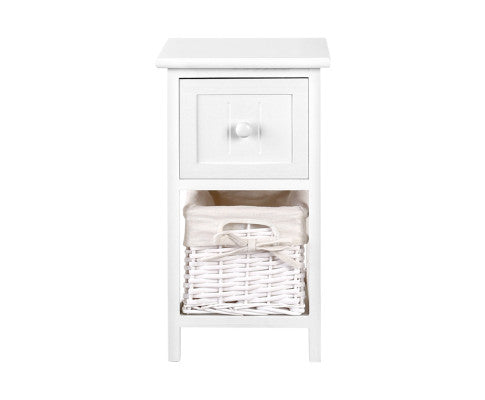 2 PCS Bedside Table - White