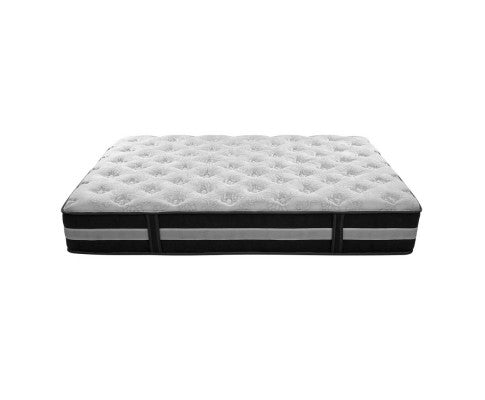 King Single Mattress Bed Size 7 Zone Pocket Spring Medium Firm Foam 30cm