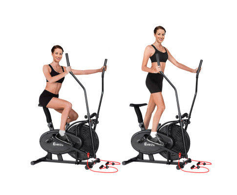 4in1 Elliptical Cross Trainer Exercise Bike Bicycle Home Gym Fitness Machine Running Walking