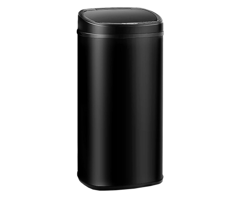 68L Motion Sensor Bin Automatic Stainless Steel Kitchen Rubbish Trash - Black