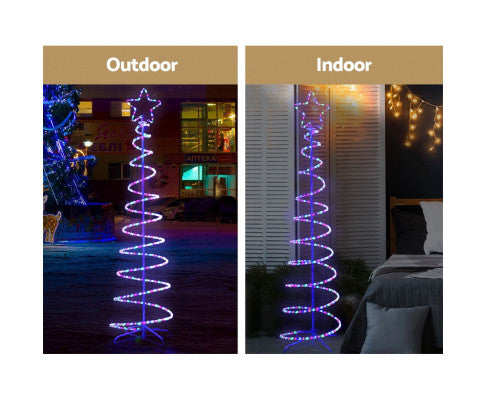 Christmas LED Motif Light 1.88M Tree Waterproof Colourful