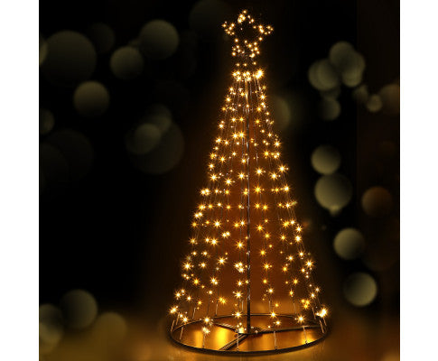 Christmas Tree 2.1M 264 LED Xmas Trees Solar Power Warm White