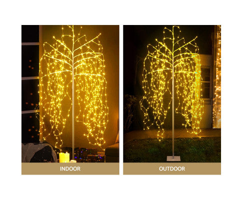 Christmas Tree 2.1M 600 LED Trees With Lights Warm White