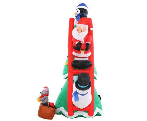 Inflatable Christmas Tree Santa 1.8M Decorations Outdoor LED Light