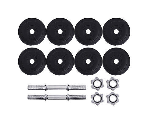 15KG Dumbbells Dumbbell Set Weight Training Plates Home Gym Fitness Exercise