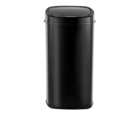 68L Motion Sensor Bin Automatic Stainless Steel Kitchen Rubbish Trash - Black