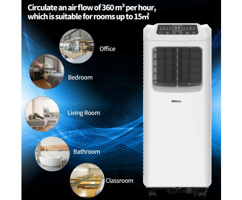 Shinco 2.0kw Portable Air Conditioner Remote