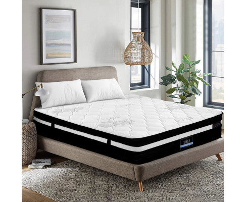 King Single Bed Mattress Size Extra Firm 7 Zone Pocket Spring Foam 28cm