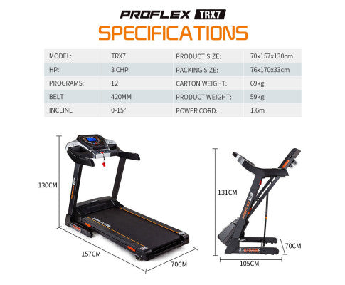 Electric Treadmill Exercise Machine Fitness Home Gym Equipment