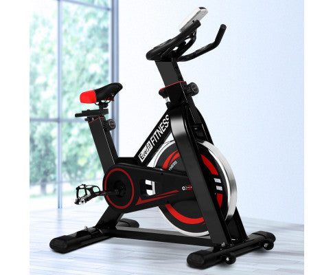 Spin Exercise Bike Cycling Fitness Commercial Home Workout Gym Black