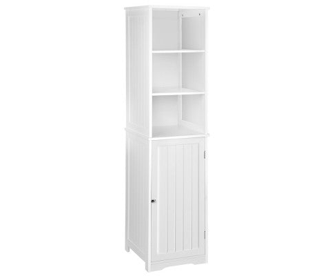 Bathroom Tallboy Furniture Toilet Storage Cabinet Laundry Cupboard Tall